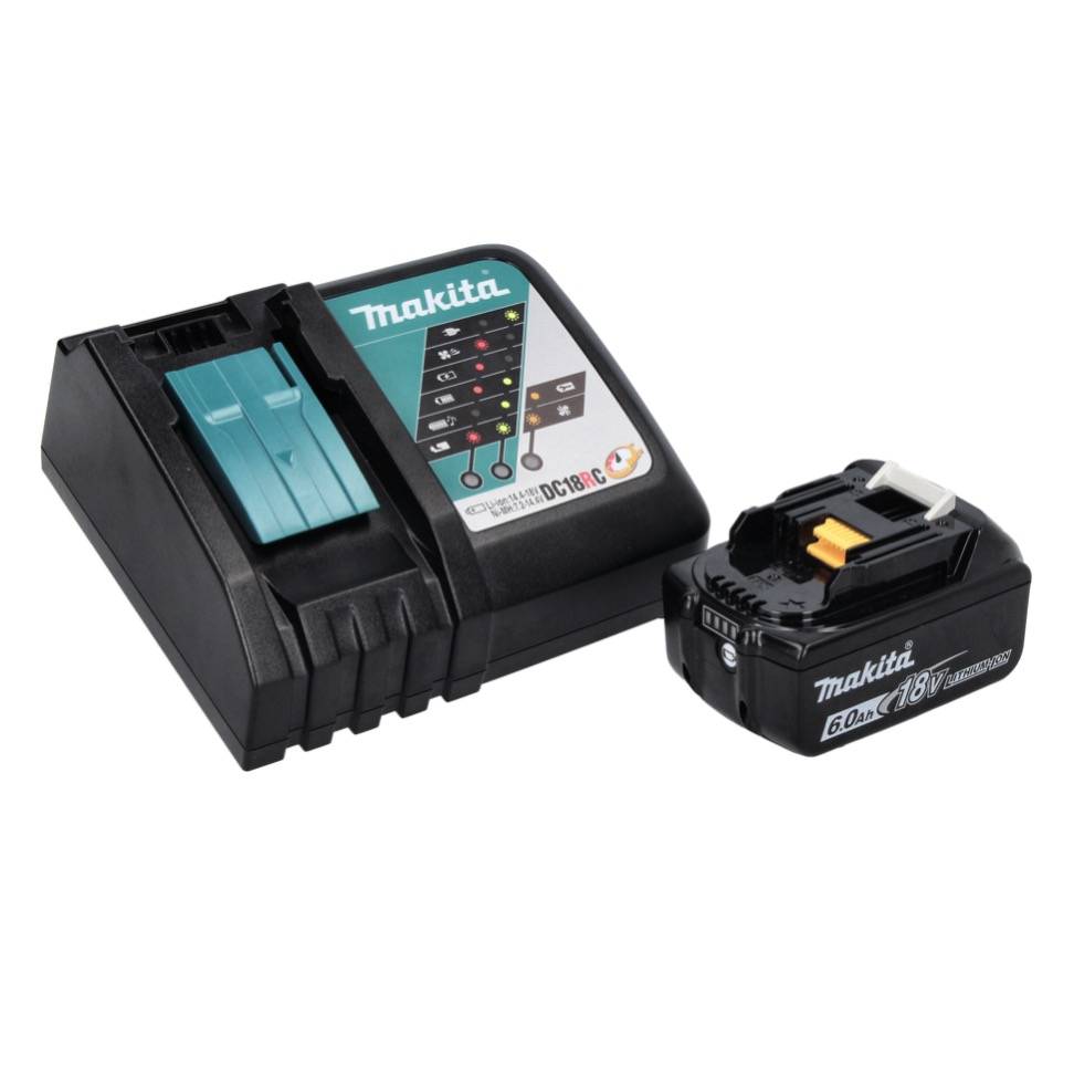 Makita DHR 243 RG1 Akku Bohrhammer 18 V SDS plus Brushless + 1x Akku 6,0 Ah + Ladegerät-2