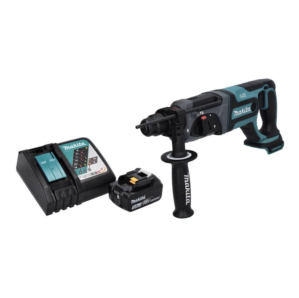 Makita DHR 241 RT1 Akku Bohrhammer 18 V 2,0 J SDS plus + 1x Akku 5,0 Ah + Ladegerät-3