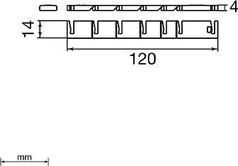 Unex Rückhaltesteg lichtgrau 40850-1