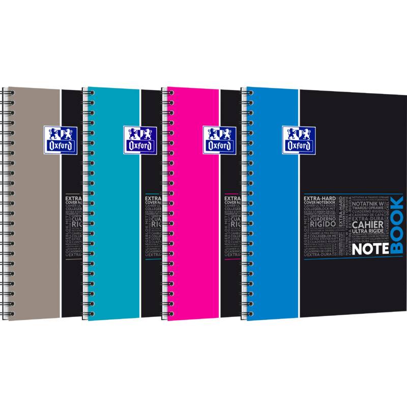 Notebook Studium A4+ liniert 7mm 80 Blatt 90 g/qm Optik Paper farbig sortiert-0