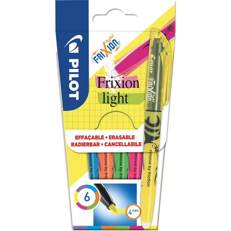 PILOT Textmarker FRIXION light, 6er Etui-0