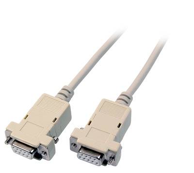 Serielles Laplink Kabel, 2x DSub 9, Bu.-Bu., 1,8m, beige Multimedia Serielle und Paralelle Kabel und-0