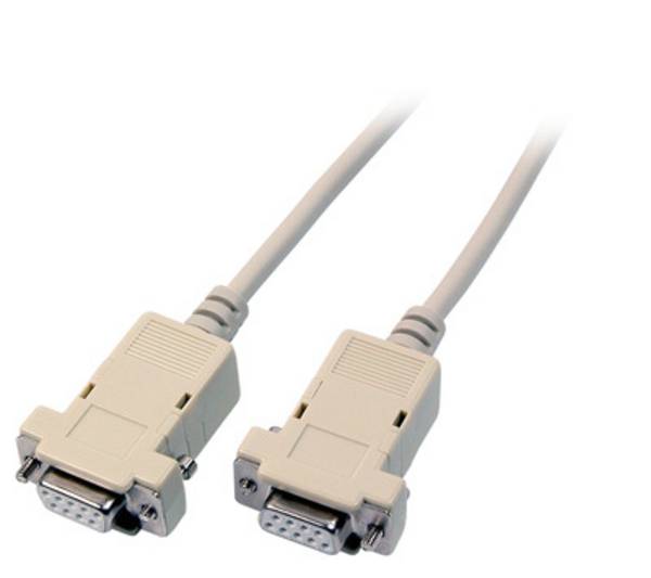 Serielles Laplink Kabel, 2x DSub 9, Bu.-Bu., 1,8m, beige Multimedia Serielle und Paralelle Kabel und