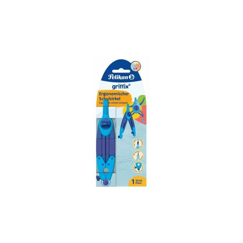 Pelikan griffix Schulzirkel Blau, Hängefaltschachtel-0