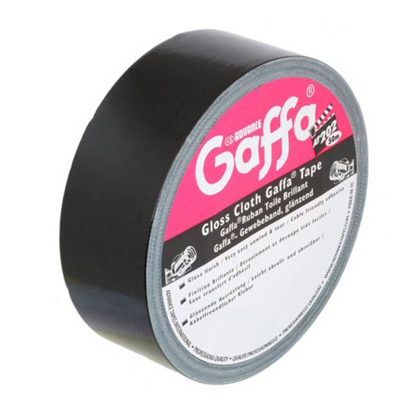 ADAM HALL Gaffa Klebeband Advance Tapes (wasser- und abriebfest | Breite: 50,0mm | Länge: 50,0m) - schwarz