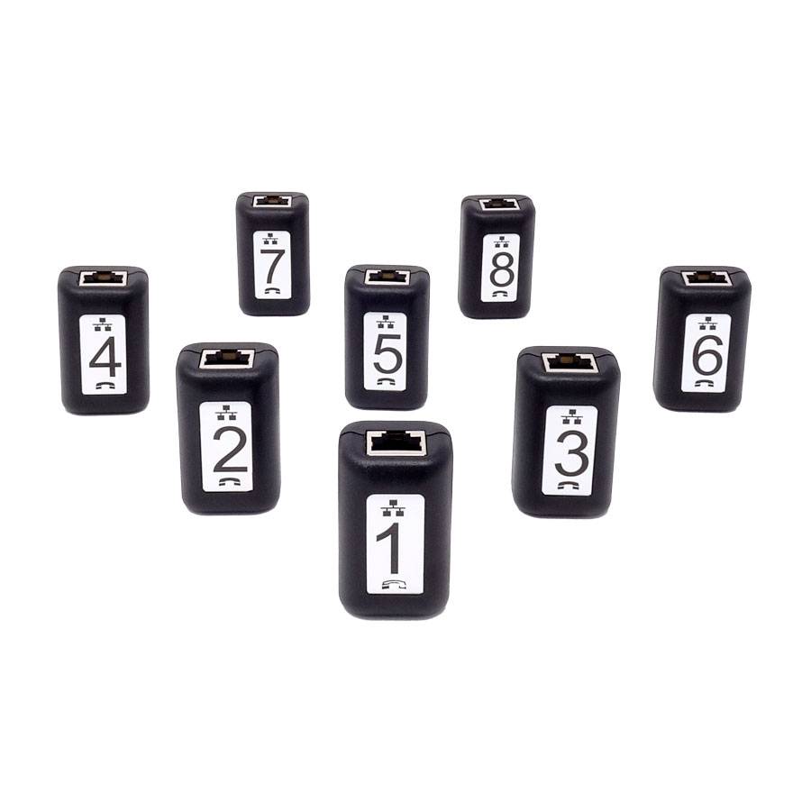 SOFTING PD_TT108 - Link/Kabel-Identifikatoren Set mit Verdrahtungstest für Kabeltester (#1 - #8 | 8-teilig)-0
