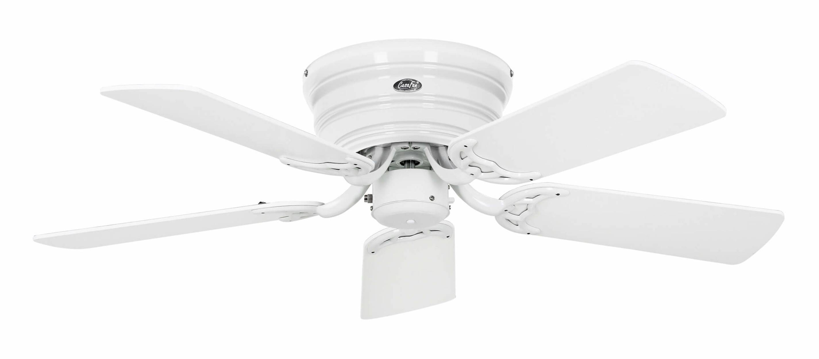 Flacher Deckenventilator Classic Flat III Weiß-0