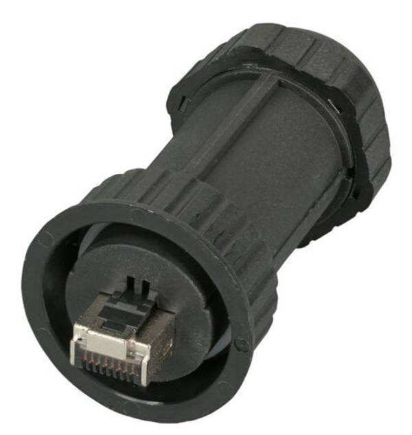 EFB-Elektronik IP68FST6AB, IP68 Kabelverschraubung für RJ45,feldkonf. Stecker, Kabel-Durchm.: 6,5 -