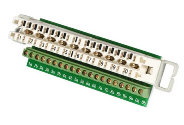 EFB ELEKTRONIK - Adapter Trennleiste 10DA / LSA Schraubklemme