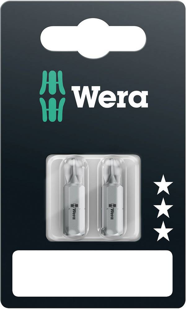 Wera 05073305001 851/1 Z SB SiS Kreuzschlitz-Bit Antrieb: 1/4" (6.3 mm) Abtrieb: Kreuzschlitz Phillips PH 2 25 mm