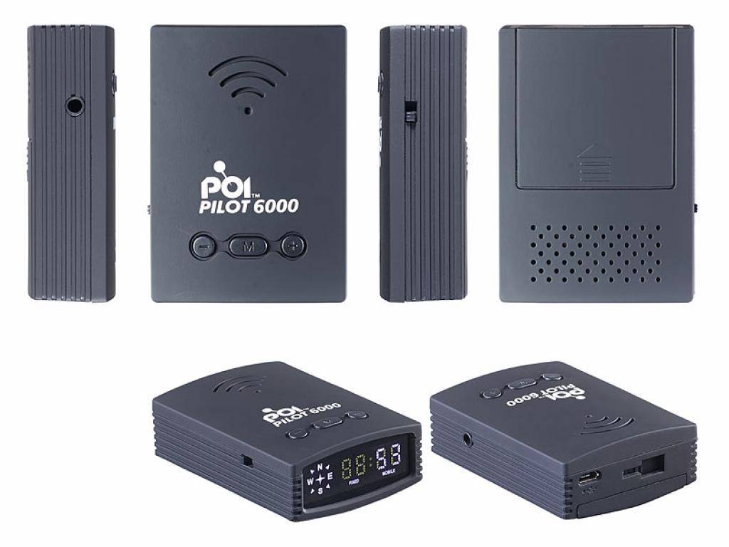 POI Pilot 6000 GPS Blitzer und Radarwarner Gefahren-Warner mit POI-Daten für Europa-3
