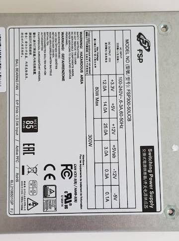FSP PC Netzteil 300Watt FSP300-50UCB 9PA300H701-3