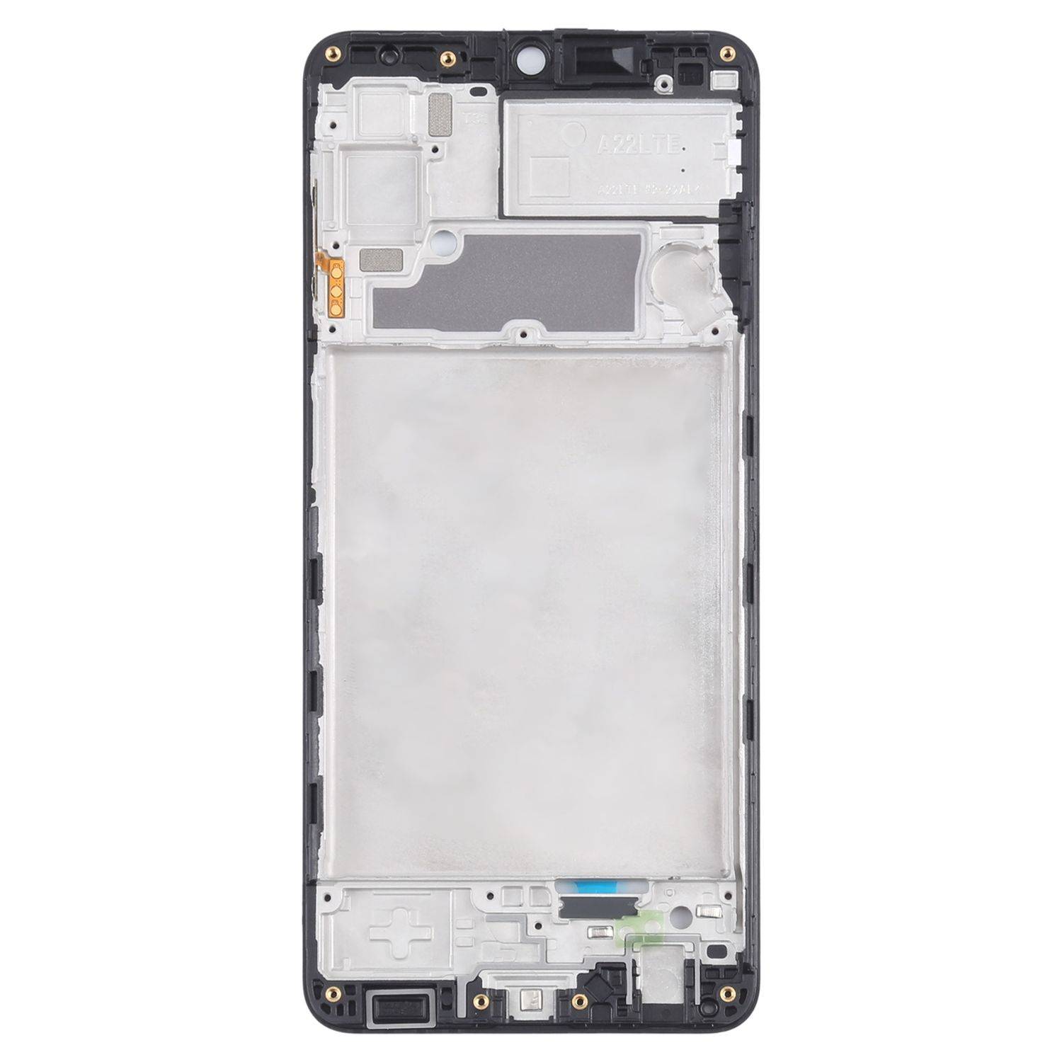 Für Samsung Galaxy A22 Front Housing LCD Bezel Rahmen Reparatur Ersatz Schwarz-1