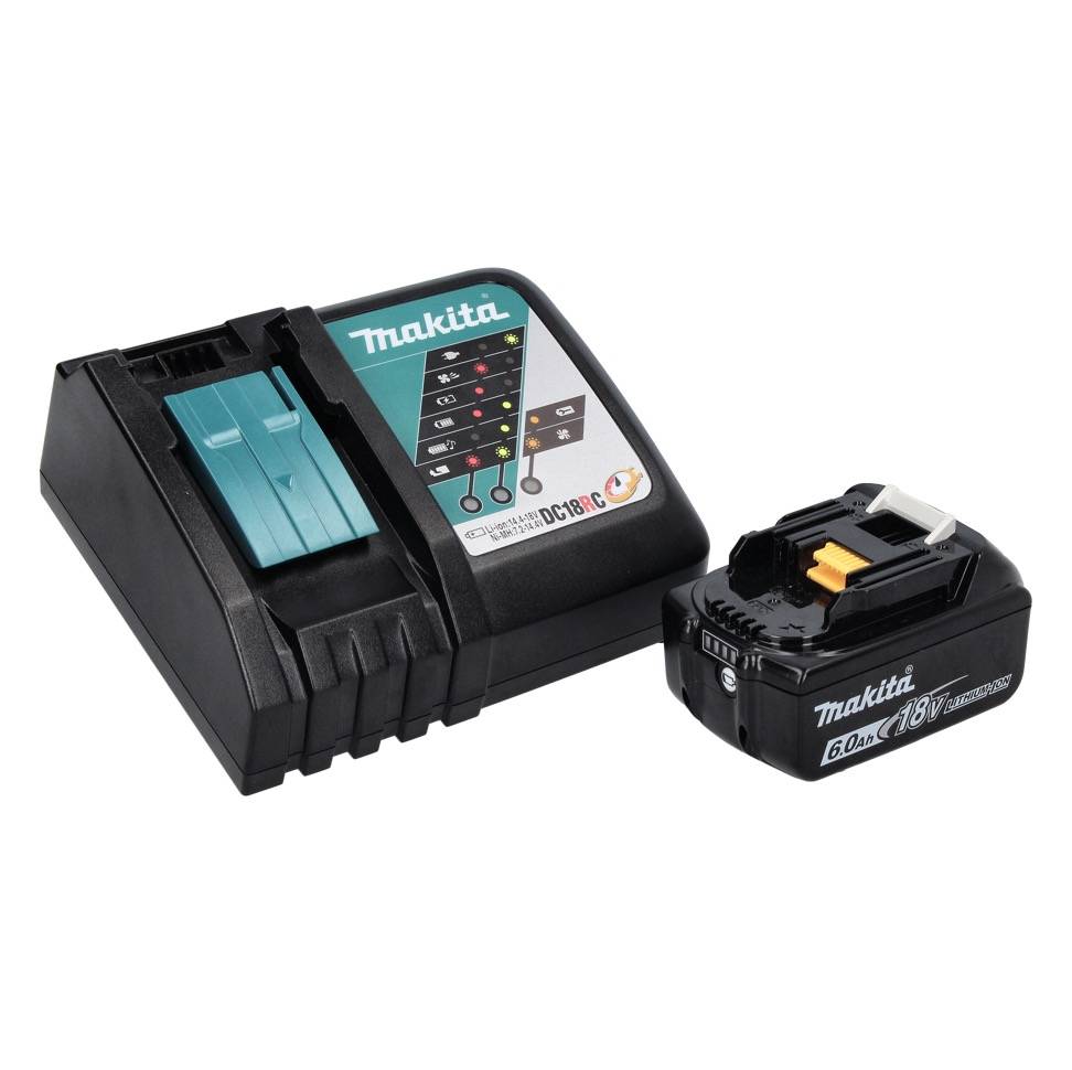 Makita DHR 243 RG1J Akku Bohrhammer 18 V 2,0 J SDS plus Brushless + 1x Akku 6,0 Ah + Ladegerät + Makpac-2