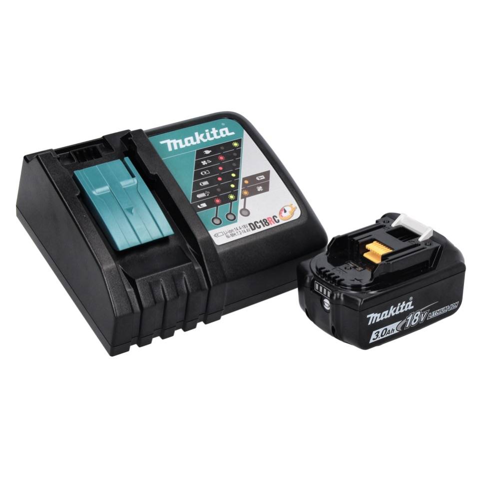 Makita DHR 243 RF1J Akku Bohrhammer 18 V 2,0 J SDS plus Brushless + 1x Akku 3,0 Ah + Ladegerät + Makpac-3