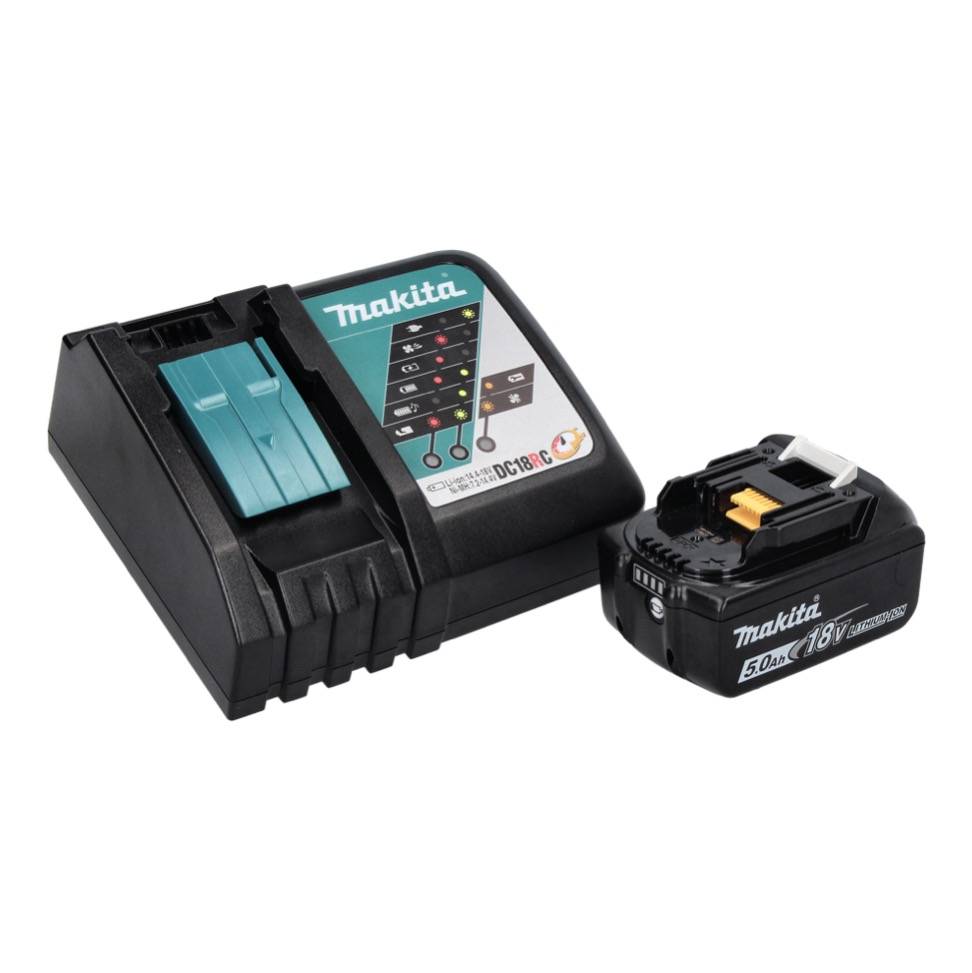 Makita DHR 243 RT1J Akku Bohrhammer 18 V 2,0 J SDS plus Brushless + 1x Akku 5,0 Ah + Ladegerät + Makpac-3