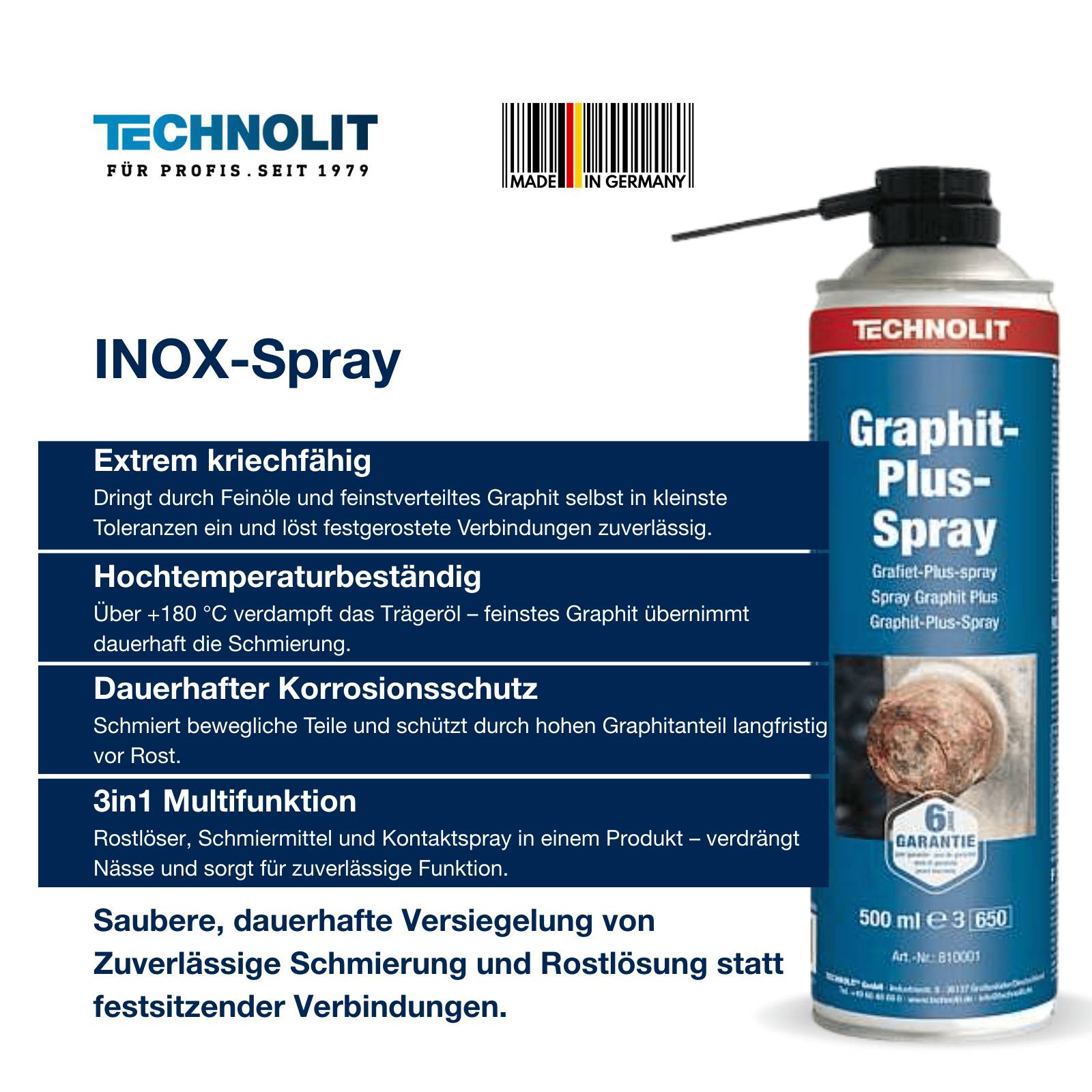 TECHNOLIT Graphit-Plus-Spray 500 ml-2