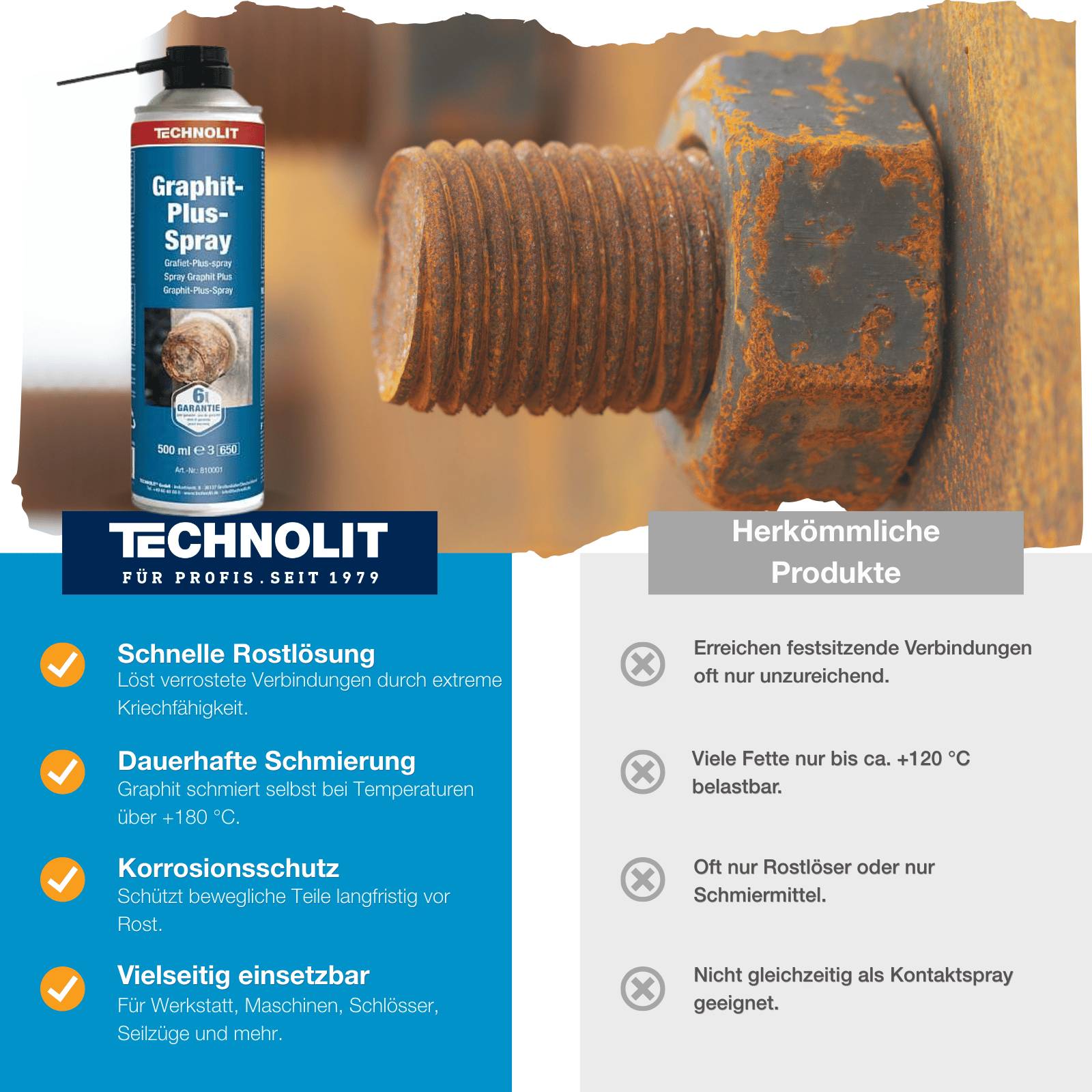 TECHNOLIT Graphit-Plus-Spray 500 ml-3