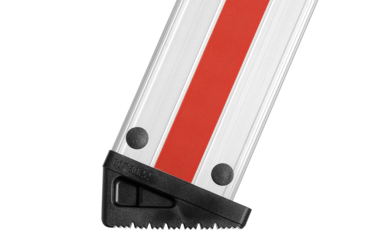 Rollbare Stufenleiter,beidseitig,2x4 Stufen,Stand H 0,45m,Holm L 1,04m,Alu-2