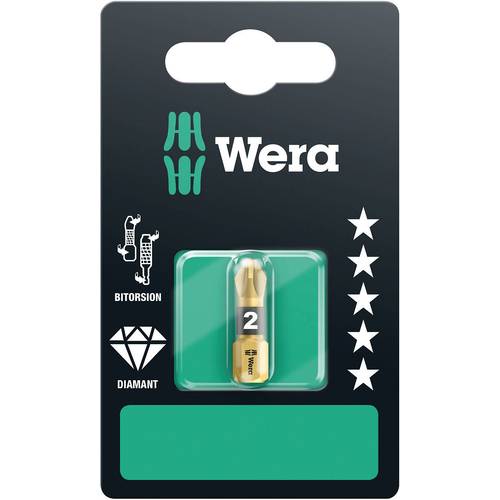 Wera 855/1 BDC SB SiS 05073336001 Kreuzschlitz-Bit PZ 1 Werkzeugstahl diamantbeschichtet D 6.3 1 St.