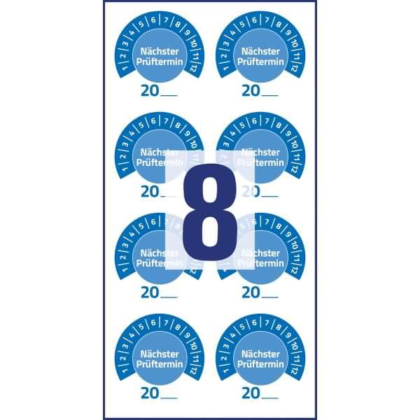 AVERY ZWECKFORM - 7906 Prüfplakette 20XX Blau O 30 mm 30 80 St.-1