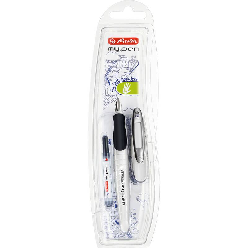herlitz Füllhalter my.pen, Federbreite: L, weiß/schwarz-0