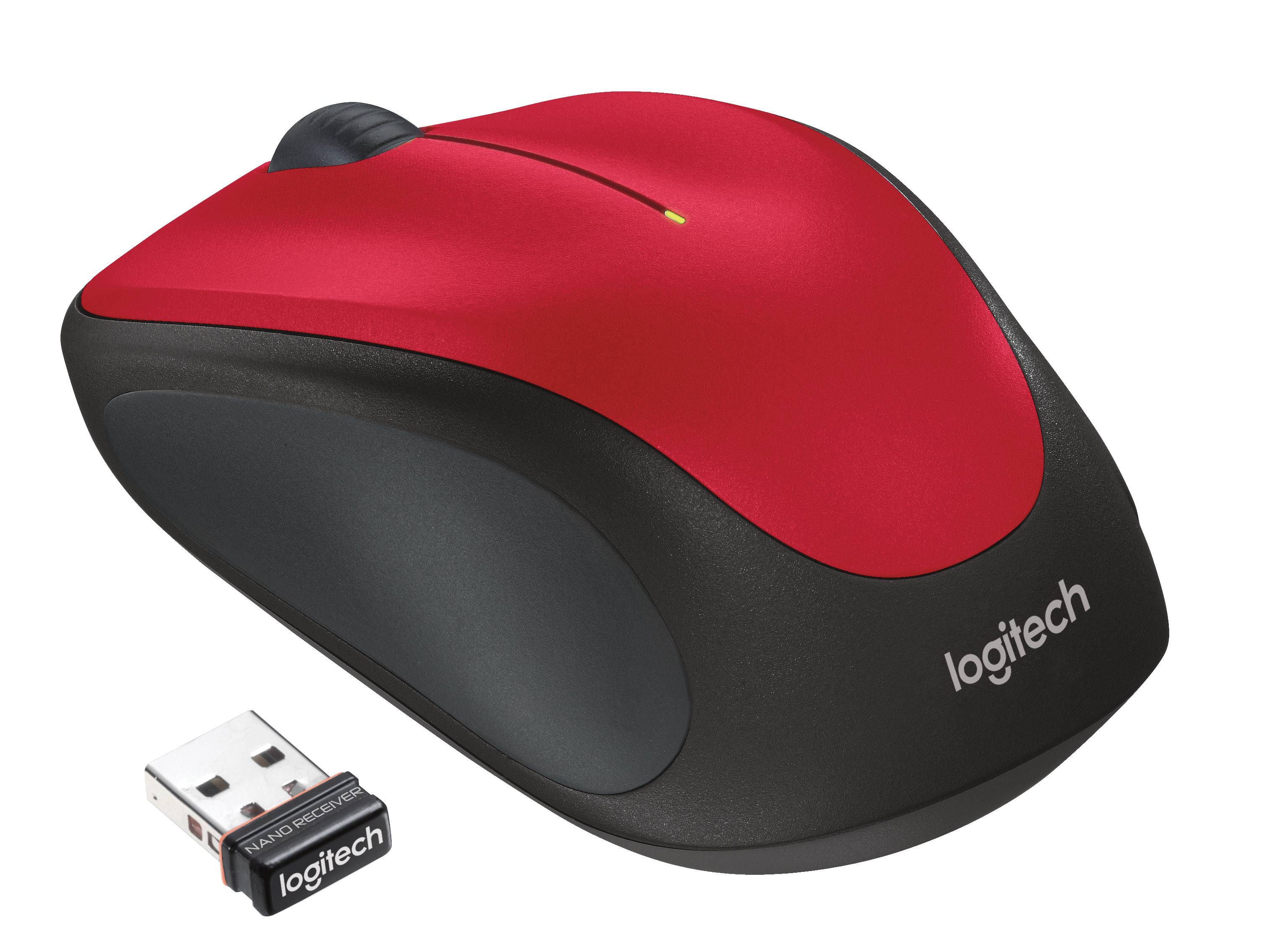 Logitech M235 - 2nd Generation - Maus - rechts- und linkshändig - optisch - kabellos - 2.4 GHz - kabelloser Empfänger (U-4