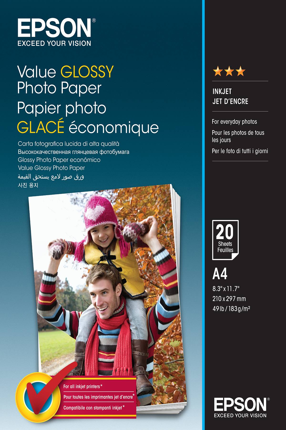Epson Value - Glänzend - A4 (210 x 297 mm) - 183 g/m²-1