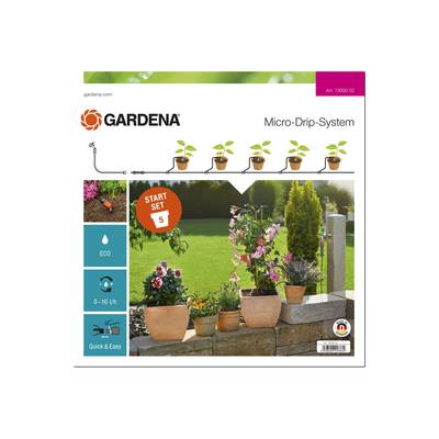 GARDENA Micro-Drip System Start-Set Pflanztöpfe S 13 mm (1/2") Ø Schlauchlänge: 10 m 13000-20