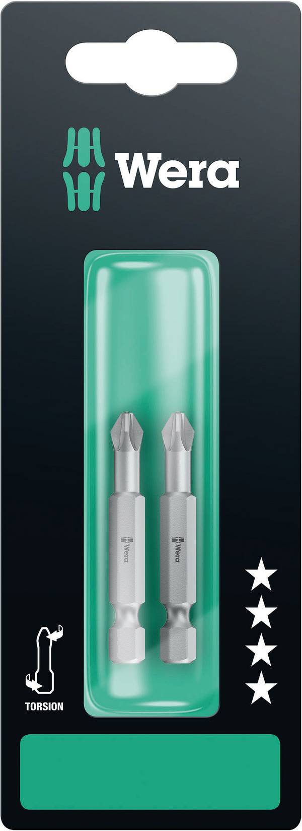 Wera 05134384001 855/4 TZ SB SiS Kreuzschlitz-Bit Antrieb: 1/4" (6.3 mm) Abtrieb: Kreuzschlitz Pozidriv PZ 1 50 mm