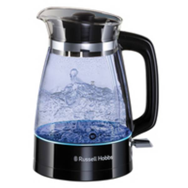 Russell Hobbs 26080-70, 1,7 l, 2400 W, Schwarz, Transparent, Glas, Kunststoff, Edelstahl, Wasserstandsanzeige, Überhitzu