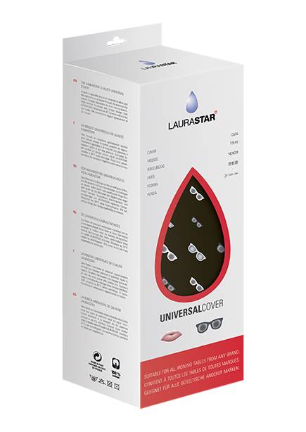 LauraStar 152.7803.898, Baumwolle, Polyester, Schwarz, Muster, 1310 x 550 mm, 550 mm, 1310 mm-2