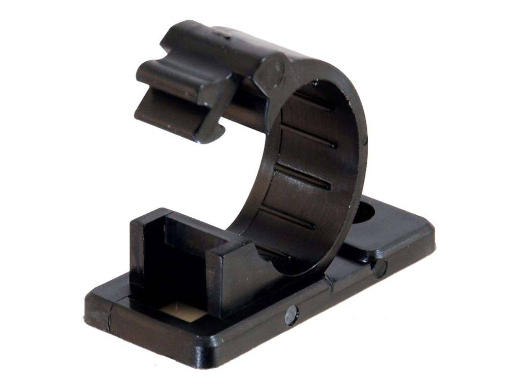 Kabelklammer - Schwarz (Packung mit 50)