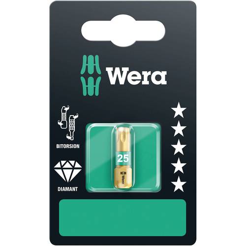 Wera 867/1 BDC SB SiS 05134374001 Torx-Bit T 10 Werkzeugstahl legiert, diamantbeschichtet D 6.3 1 St.