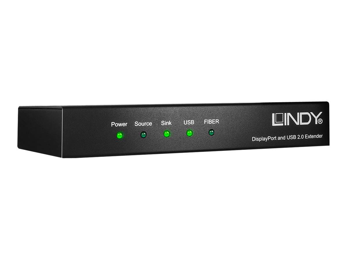 LINDY KVM Extender DP 1.4 & USB 2.0 Fiber MPO-0