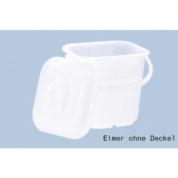 Industrie-Eimer HDPE natur 943100 eckig , 14 Liter