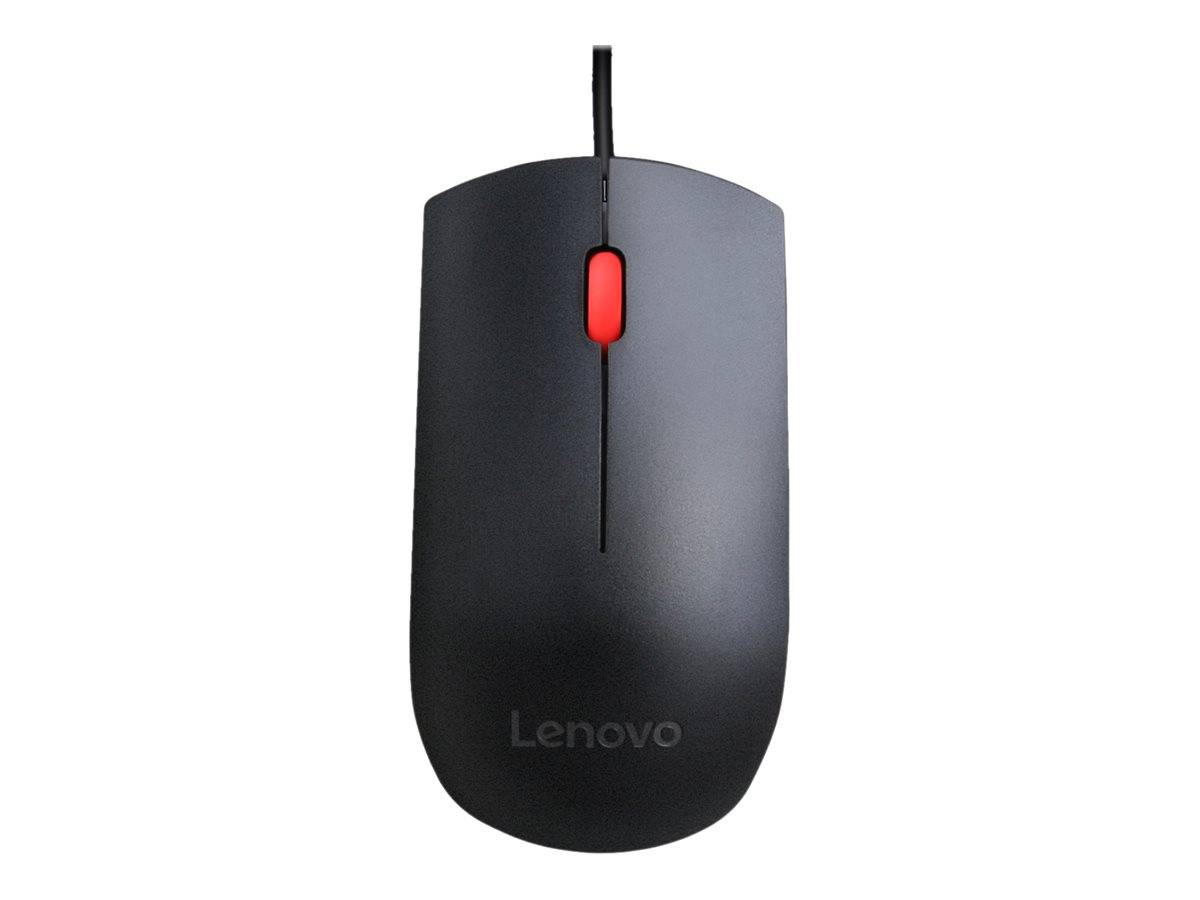 Lenovo Essential - Maus - rechts- und linkshändig - optisch - 3 Tasten - kabelgebunden-0