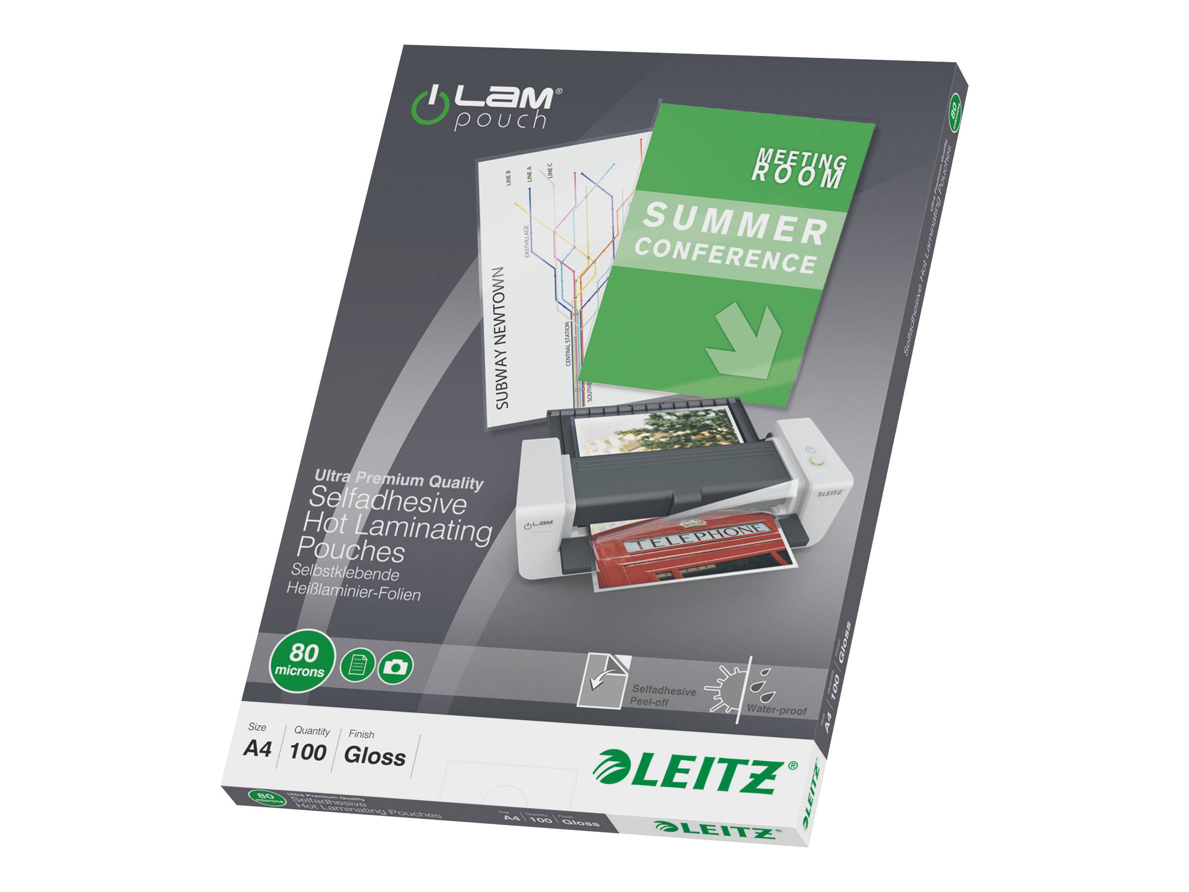 ESSELTE LEITZ - Leitz - A4 (210 x 297 mm) Laminiertaschen mit-2