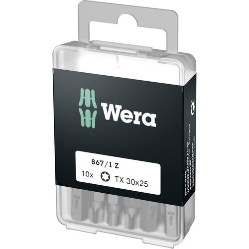 Wera 867/1 Z DIY SiS 05072411001 Torx-Bit T 30 Werkzeugstahl legiert, zähhart D 6.3 10 St.
