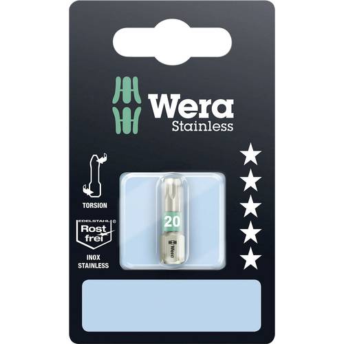 Wera 3867/1 TS SB SiS 05073622001 Torx-Bit T 20 Edelstahl D 6.3 1 St.