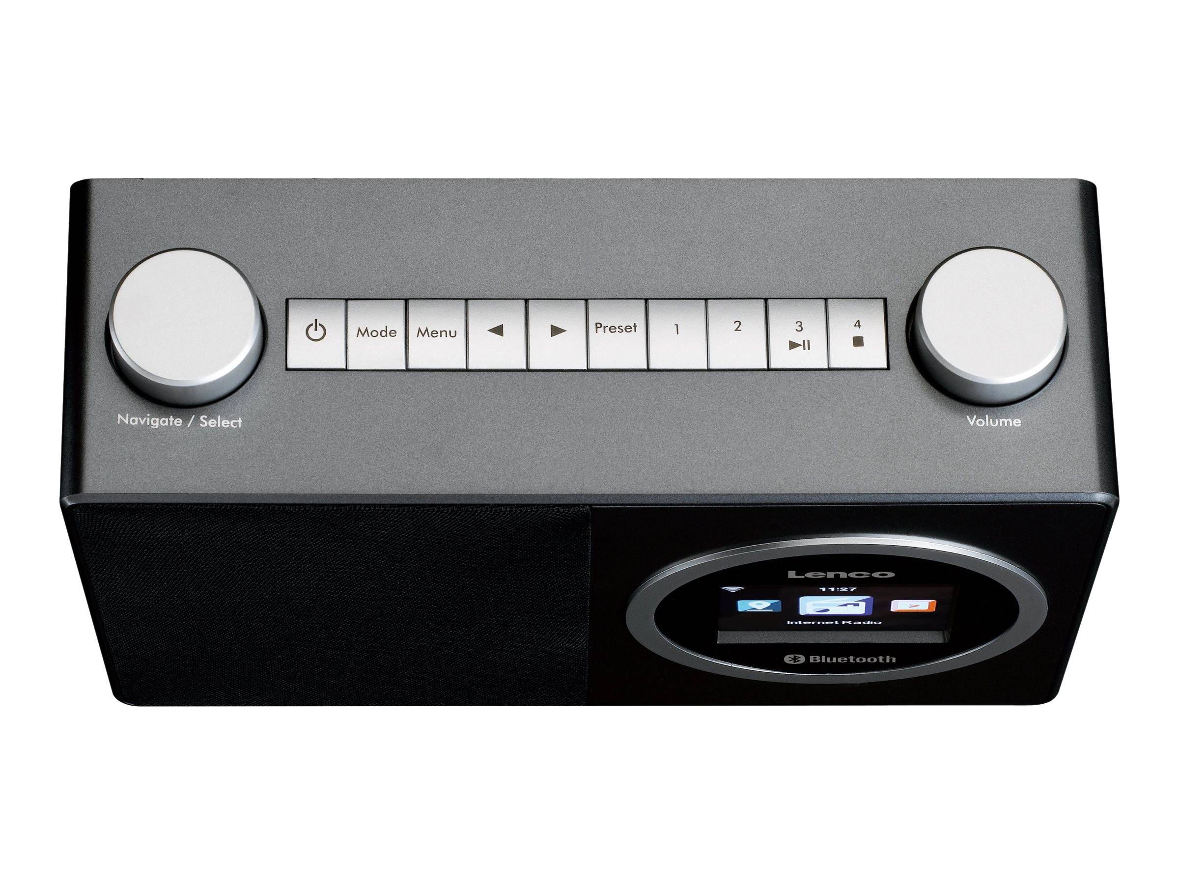 Lenco DIR-70 - Netzwerk-Audio-Player - 3 Watt (Gesamt) - Schwarz-2