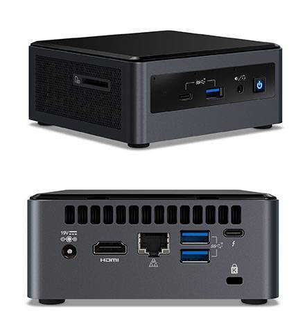 Intel NUC10i3FNHN2 (Intel Core i3-10110U up to 4,10GHz, 1x HDMI, 5x USB 3.1, Thunderbolt, 2,5" SATA SSD Support, o-0