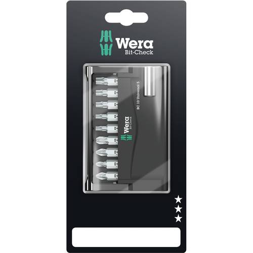 Wera 8151/55/67-9-899 05073416001 Bit-Set 10teilig Kreuzschlitz Phillips, Kreuzschlitz Pozidriv, Innen-TORX