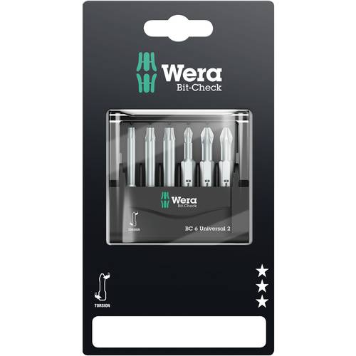 Thumbnail - Wera Mini-Check Phillips Pozidriv TORX, 50 mm 05073638001 Bit-Set 6teilig Kreuzschlitz Phillips, Kreuzschlitz Pozidriv, ...