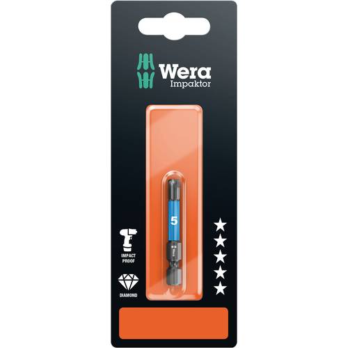 Wera 840/4 IMP DC SB SiS Sechskant-Bit 4 mm Werkzeugstahl legiert, diamantbeschichtet F 6.3 1 St.