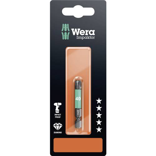 Wera 867/4 IMP DC SB SiS 05073967001 Torx-Bit T 40 Werkzeugstahl legiert, diamantbeschichtet F 6.3 1 St.