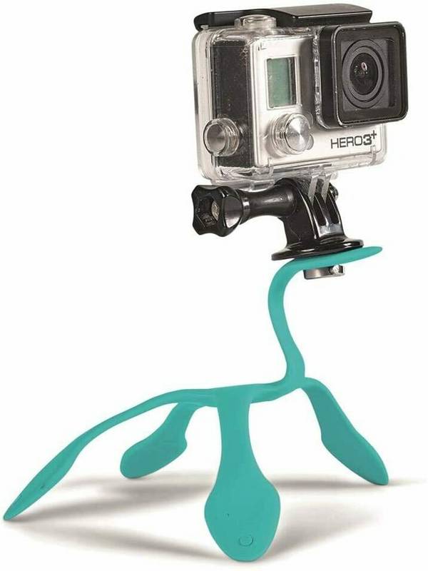 Flexible Tripod Splat Glow BLAU fuer Actioncams und kleine Digitalkameras