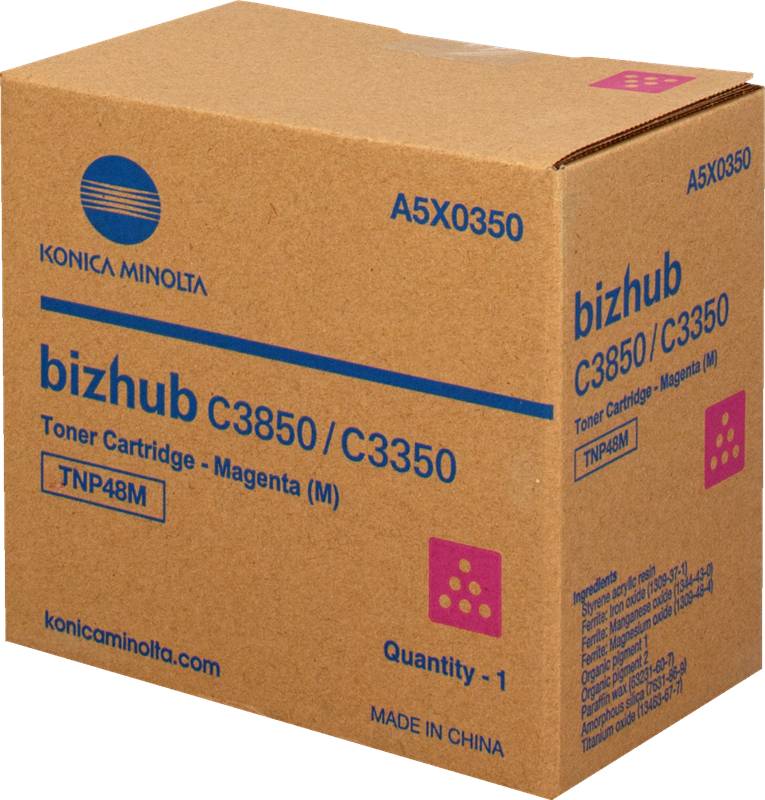Original Konica Minolta TNP48 Magenta Toner A5X0350 Toner-0