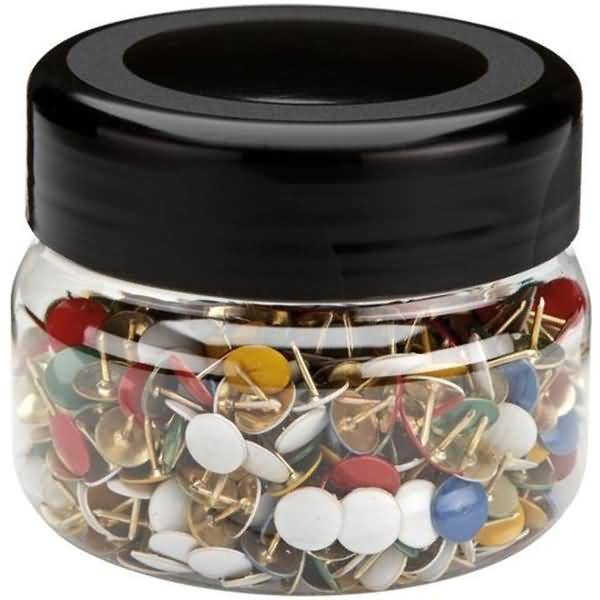 Reißnägel Sun kunststoffüberzogen 9,5mm VE=750 Stück sortiert-0