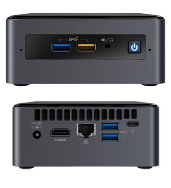 Intel NUC8I3CYSN (Intel Core i3-8121U, 2x HDMI, 4GB RAM, 1TB 2,5" SATA HDD, Win10 Home)